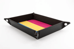 Fold Up Dice Velvet Tray - Pride Pansexual